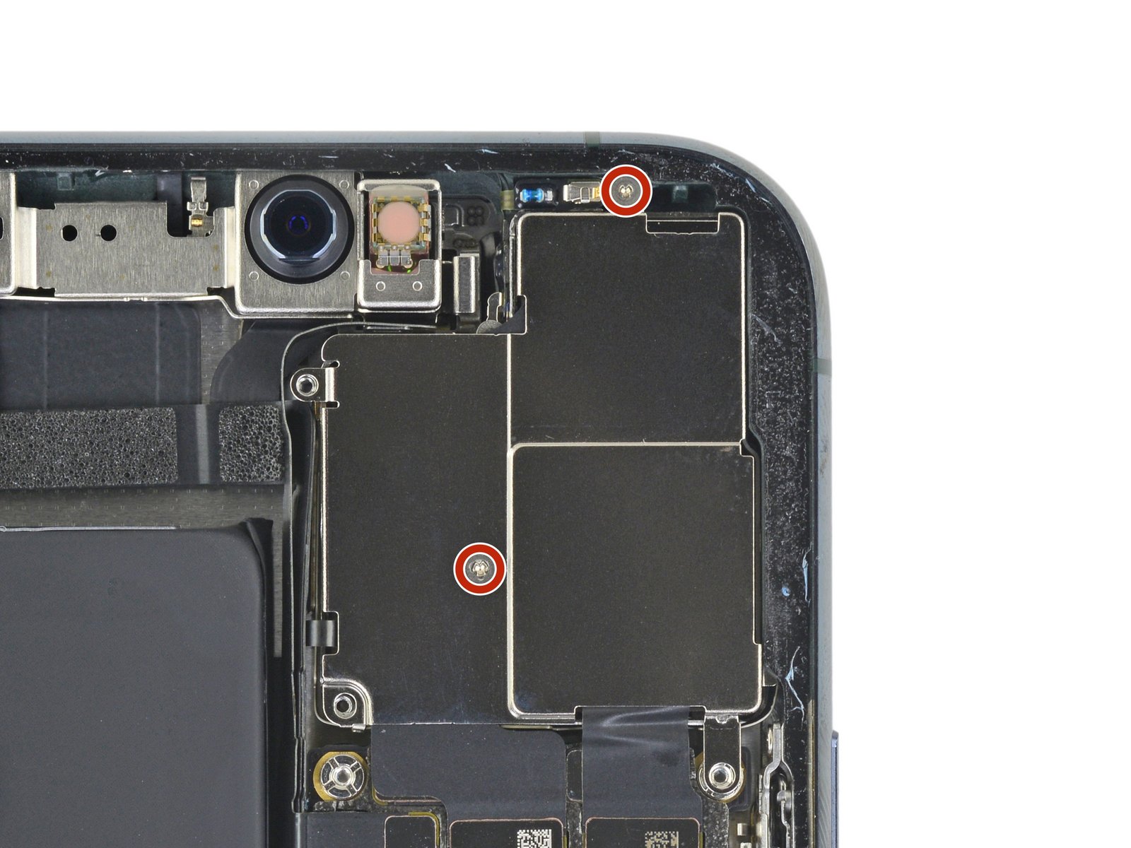 Unscrew the rear camera cover